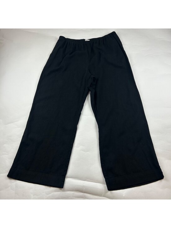 a new day Pants - A New Day Black Linen Blend Wide Leg Lounge Pant XXL